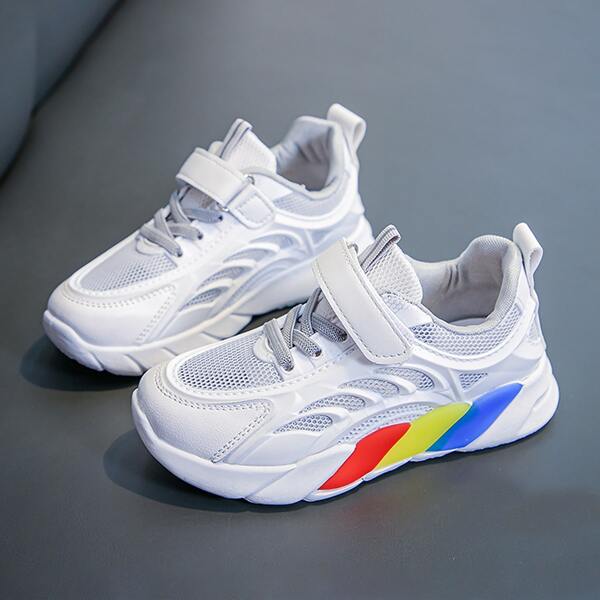 

Boys Velcro Strap Mesh Sneakers, Grey
