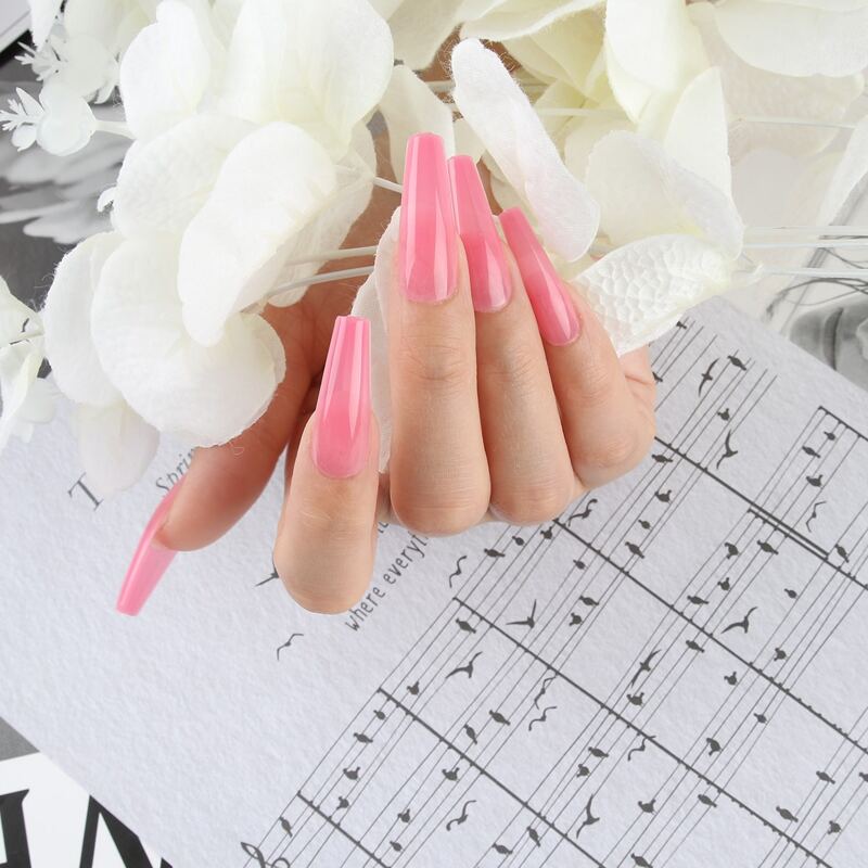 

120pcs Mix Color Fake Nail, Multicolor
