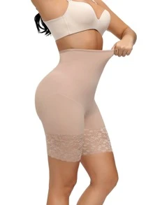 蕾絲邊塑形短褲