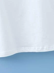 Camiseta De Tirantes Para Niña Con Impresión De Figura - Blanco - Ver 3