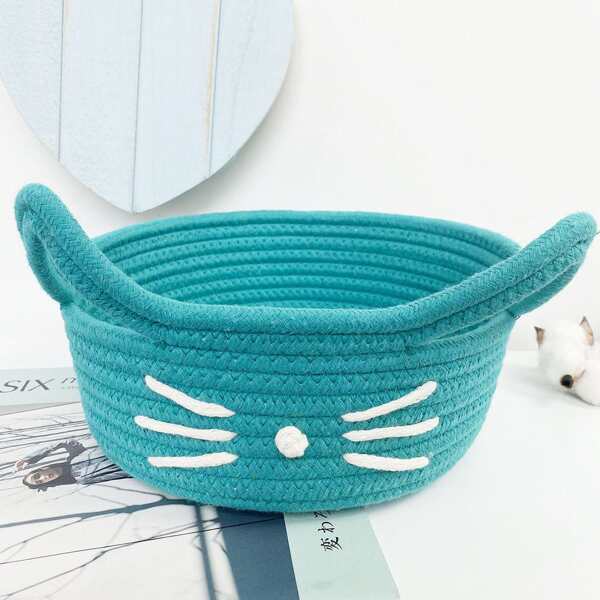 

Cartoon Design Storage Basket, Blue