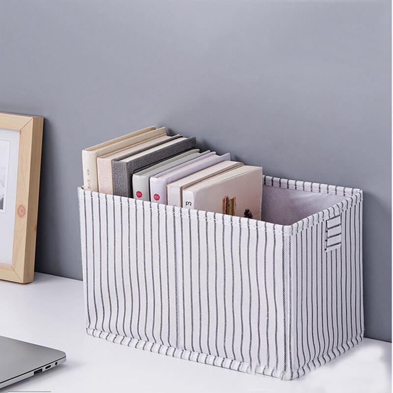 

1pc Striped Pattern Random Color Storage Box, Multicolor