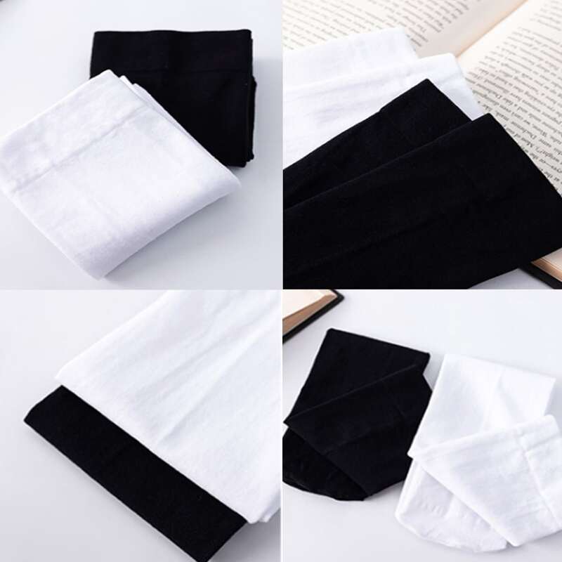 

1pair Minimalist Over The Calf Socks, White