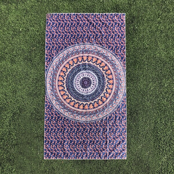 

Mandala Print Beach Blanket, Multicolor