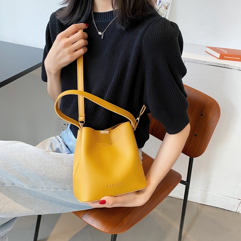 

Minimalist Satchel Bag, Yellow