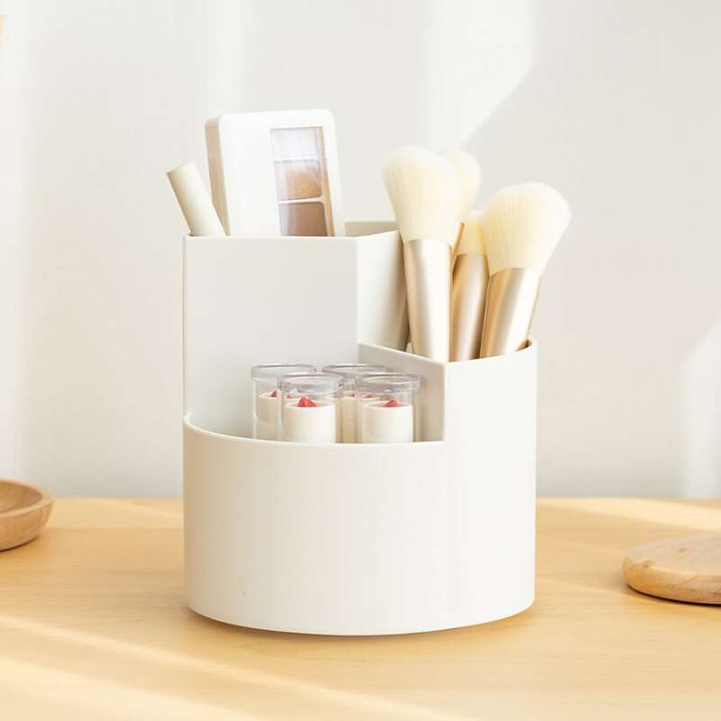 

1pc Rotatable Cosmetic Storage Box, White