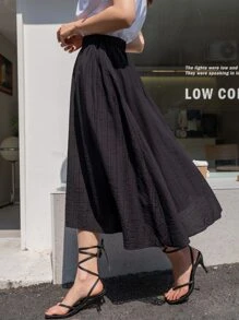 DAZY Váy màu trơn Giải trí - màu đen - Xem 3