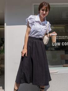 DAZY Váy màu trơn Giải trí - màu đen - Xem 6