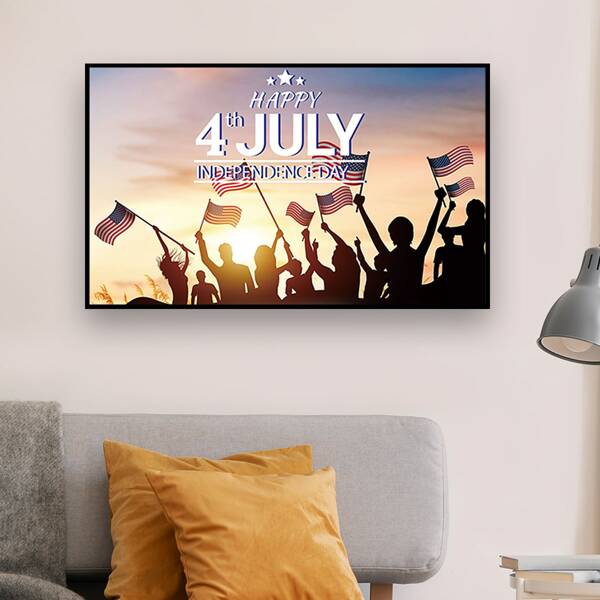 

Slogan Graphic Independence Day DIY Diamond Unframed Painting, Multicolor