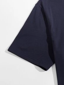 SHEIN Đồ mặc nhà Nam Nghề thêu Túi Thú vật Sọc ca rô Giải trí - Nhiều màu - Xem 4