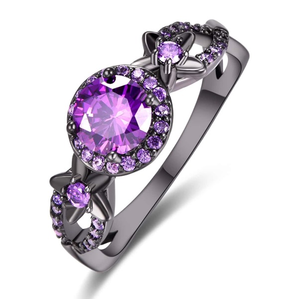 

Zircon Decor Ring, Purple