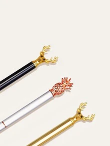 3pcs Deer & Pineapple Design Ballpoint Pen