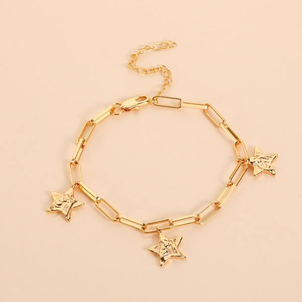 

18K Gold Plated Star Charm Bracelet