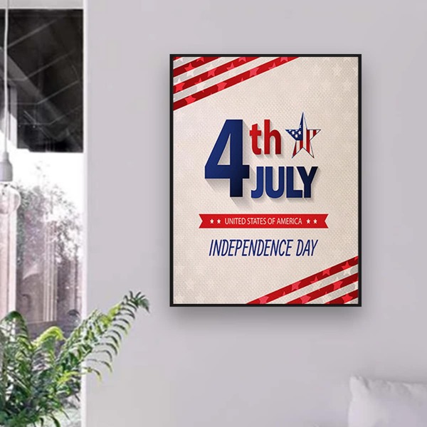 

Independence Day DIY Diamond Unframed Painting, Multicolor