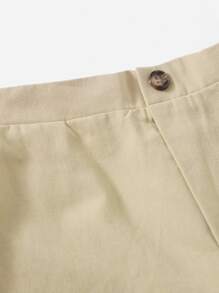 SHEIN 男孩斜口袋短褲