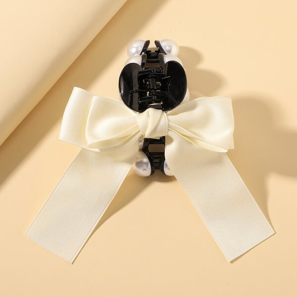 

Bow Knot Decor Hair Claw, Multicolor