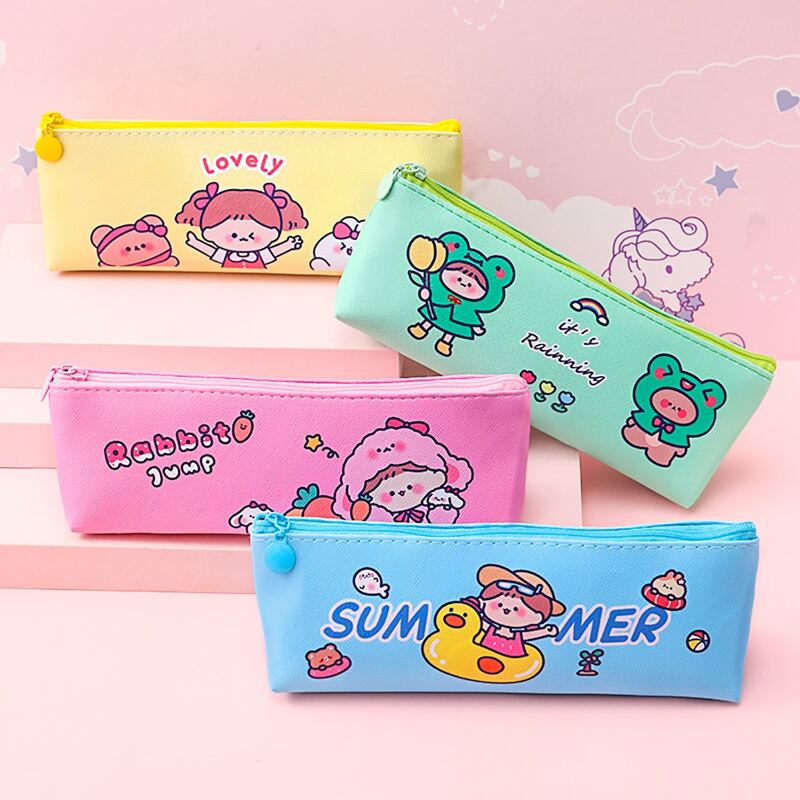 

1pc Cartoon Graphic Random Pencil Case, Multicolor