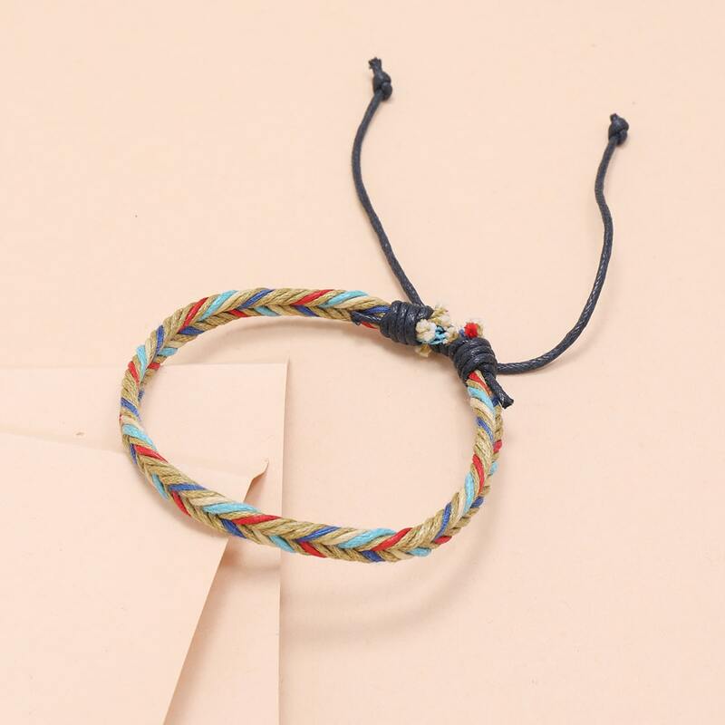 

Colorful Braided Rope Bracelet, Multicolor