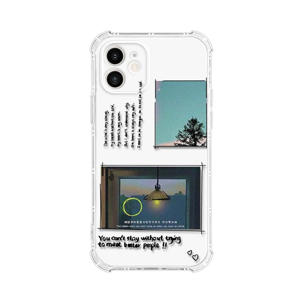 

Letter Graphic Clear Phone Case