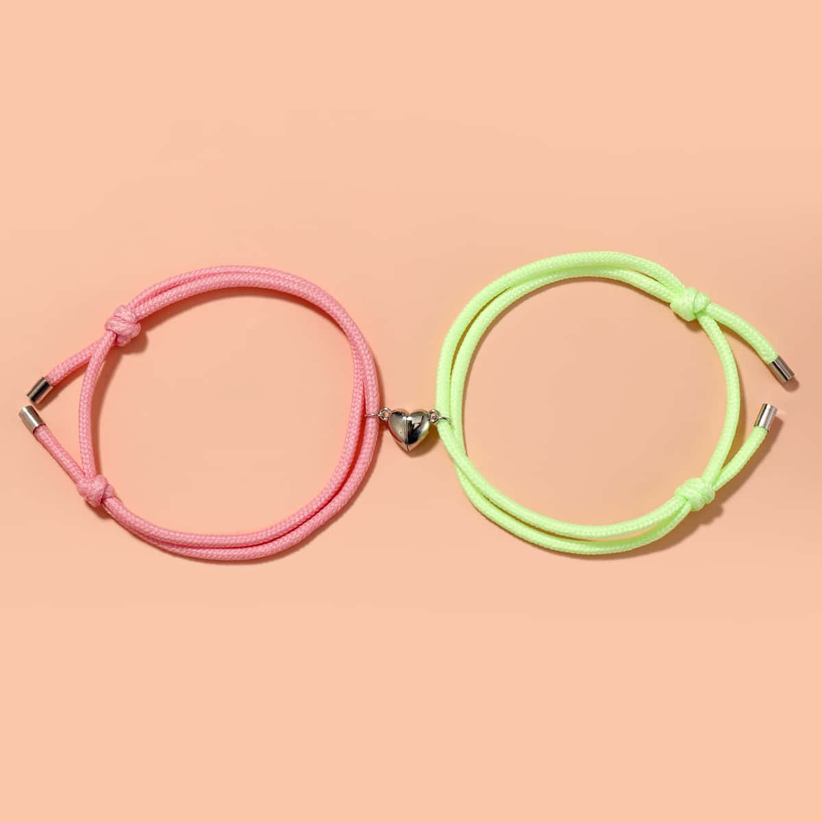 

2pcs Magnetic Couple Bracelet, Multicolor