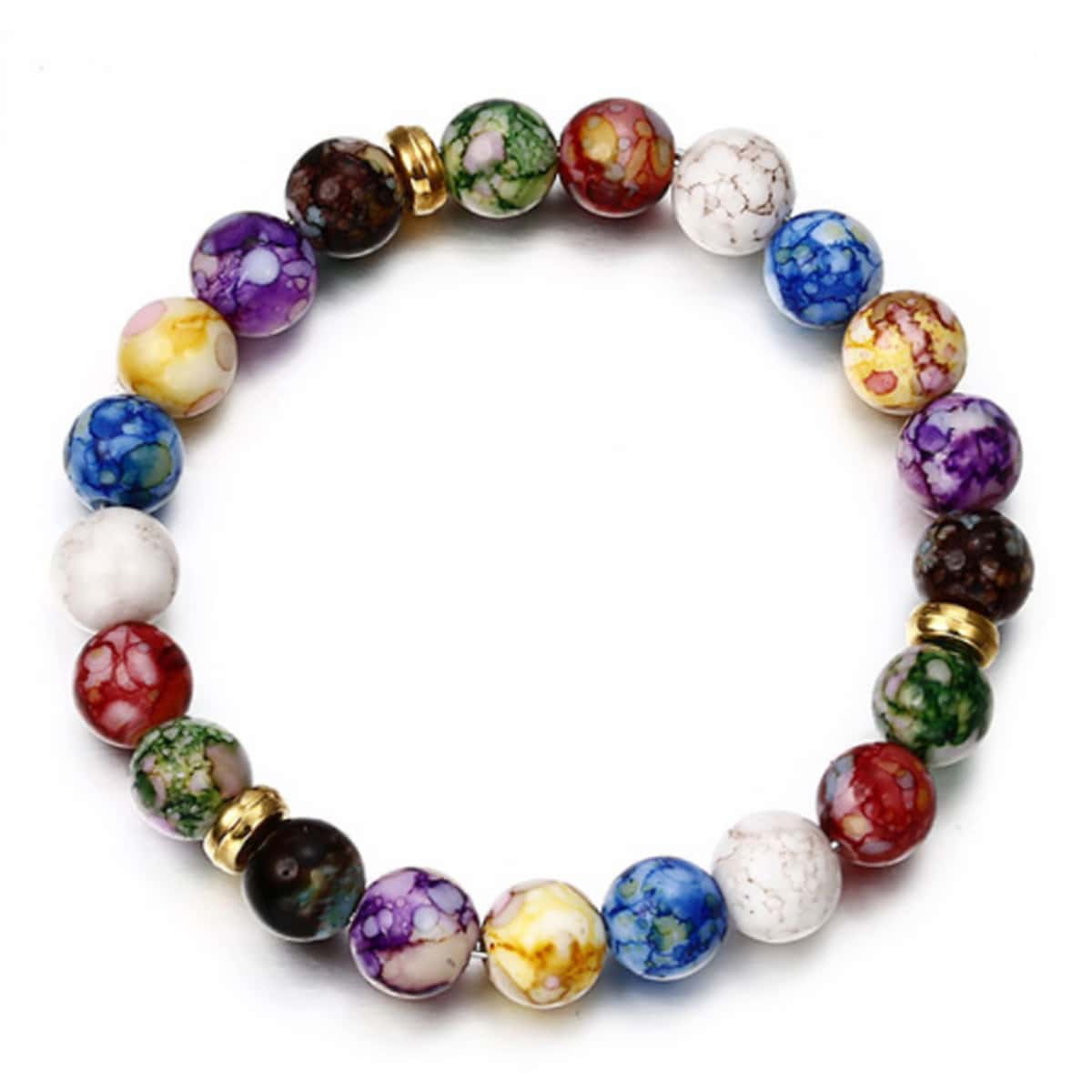 

Colorful Stone Bracelet, Multicolor