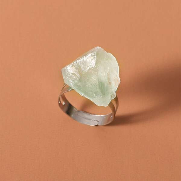 

Stone Decor Ring, Green