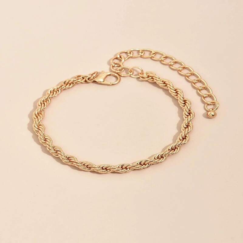 

1pc Twist Bracelet, Gold