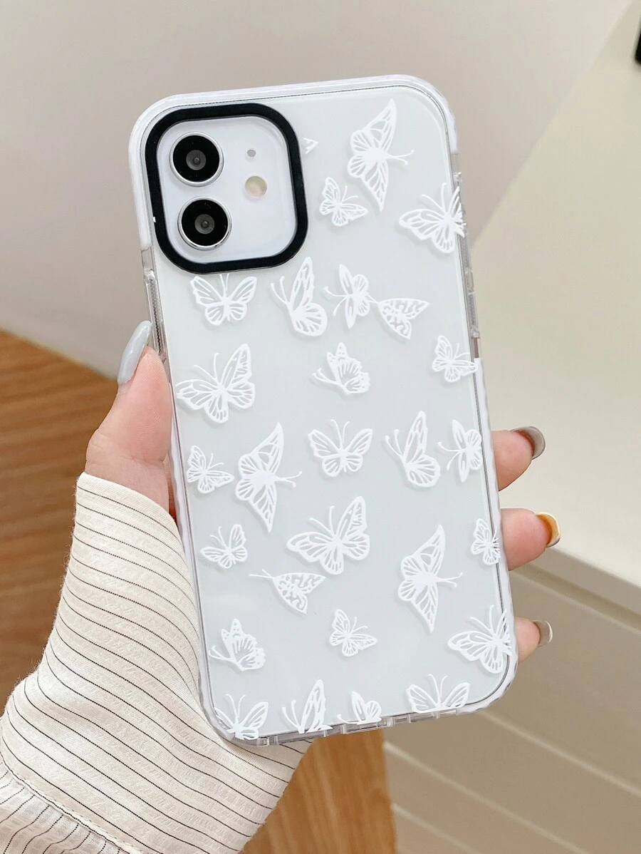 Butterfly Clear Phone Case - Clear - View 1