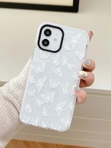 Butterfly Clear Phone Case - Clear - View 3