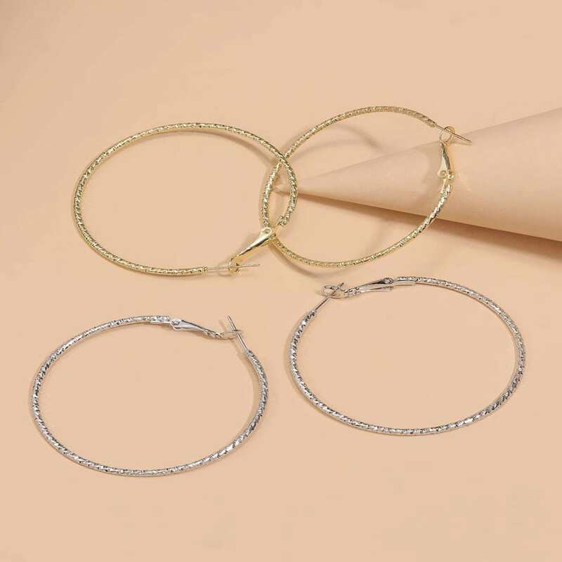 

Minimalist Hoop Earrings, Multicolor