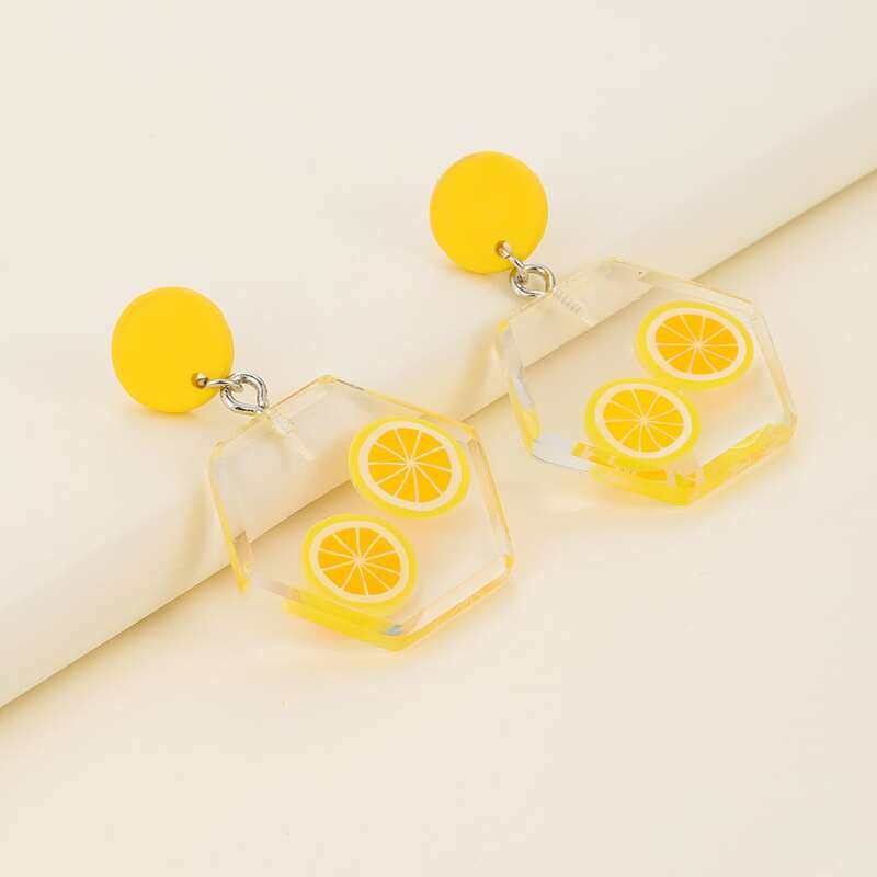 

Lemon Drop Earrings, Yellow