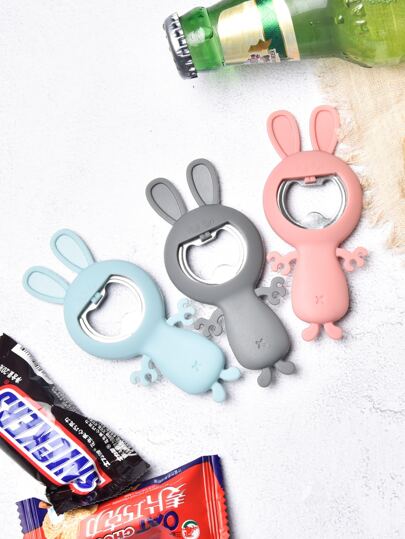 1pc Rabbit Shaped Random Opener,Bottle Opener,Beer,Can Opener