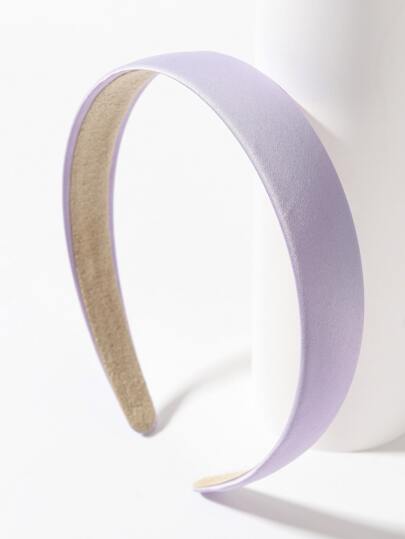 1pv Solid Purple Color Wide Headband For Daily Use For Women Hairstyles Casual Carnival Mardi Gras,Hairband,Hair Hoop Headbands ,Home,Skincare Headband Hair Accessories