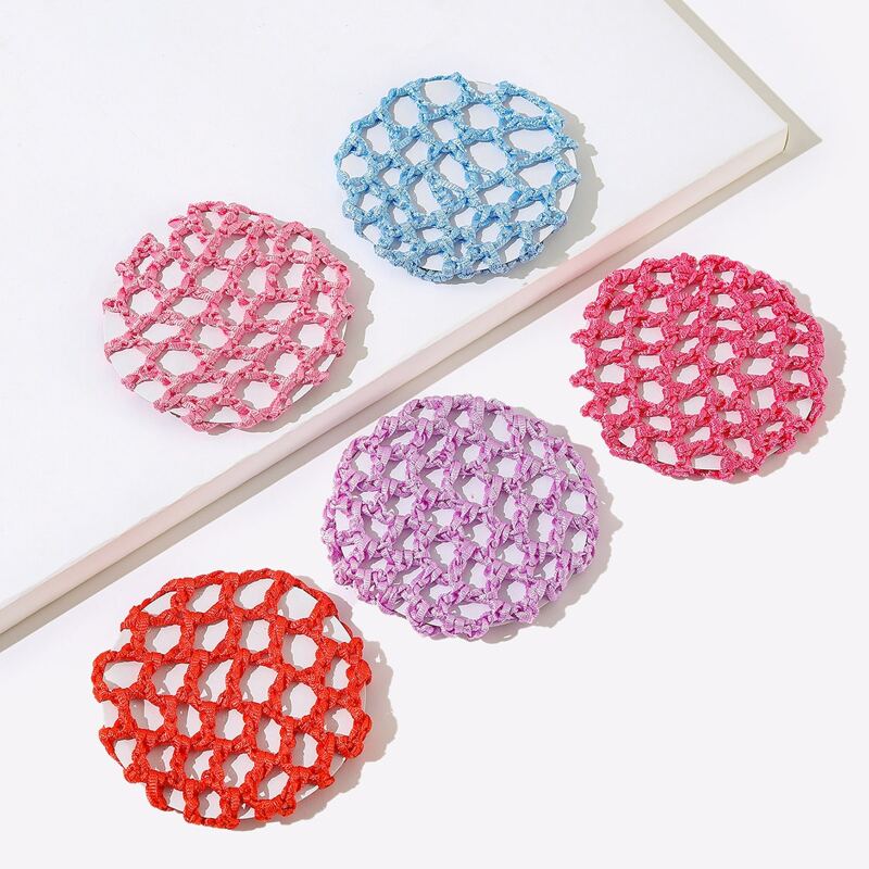 

5pcs Net Bag Hair Tie, Multicolor