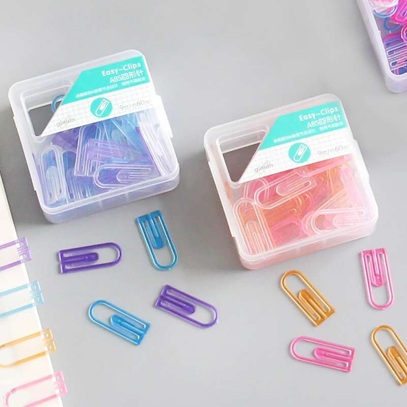 

1box Random Color Paper Clip, Multicolor