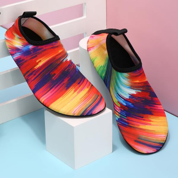 

Colorful Print Water Shoes, Multicolor