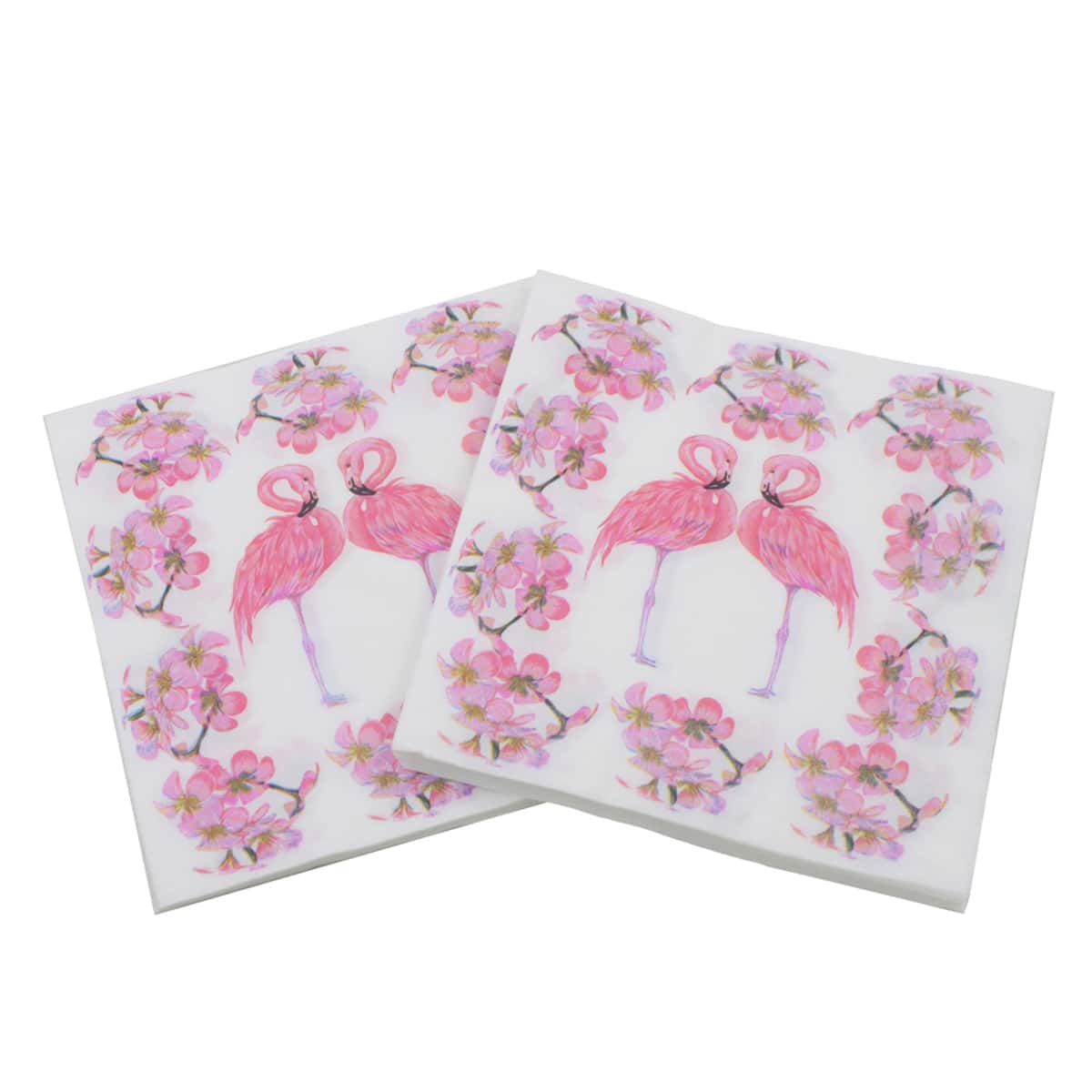 

20pcs Flamingo Print Paper Napkin, Pink