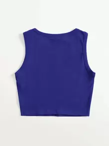 SHEIN EZwear 素色短版背心上衣