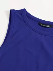 SHEIN EZwear 素色短版背心上衣