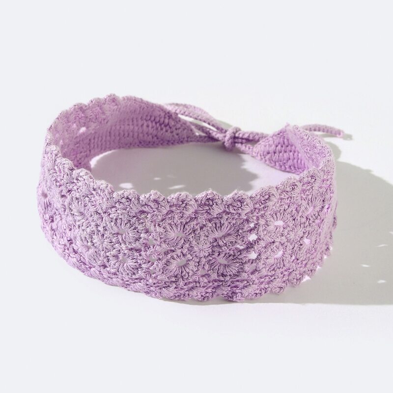

Knit Hair Band, Mauve purple