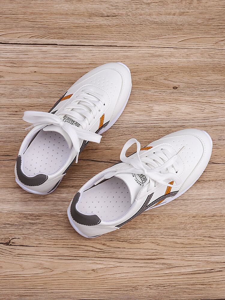 Low Top Lace Up Front Sneakers
