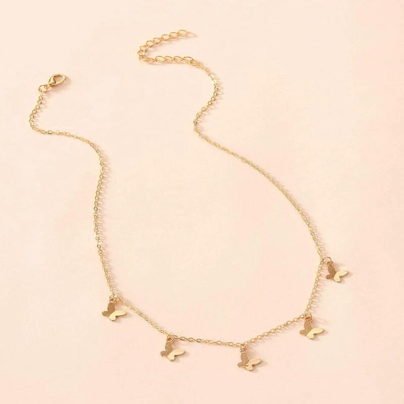 

Butterfly Decor Necklace, Gold