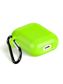 Neon Lime Clear Case Compatible With Airpods - Green - View 3
