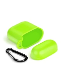 Neon Lime Clear Case Compatible With Airpods - Green - View 4