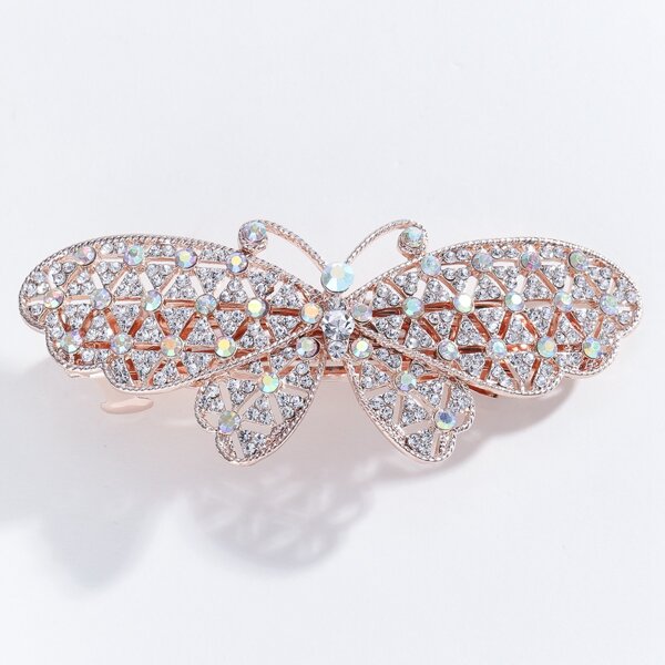 

Rhinestone Butterfly Decor Hair Clip, Gold