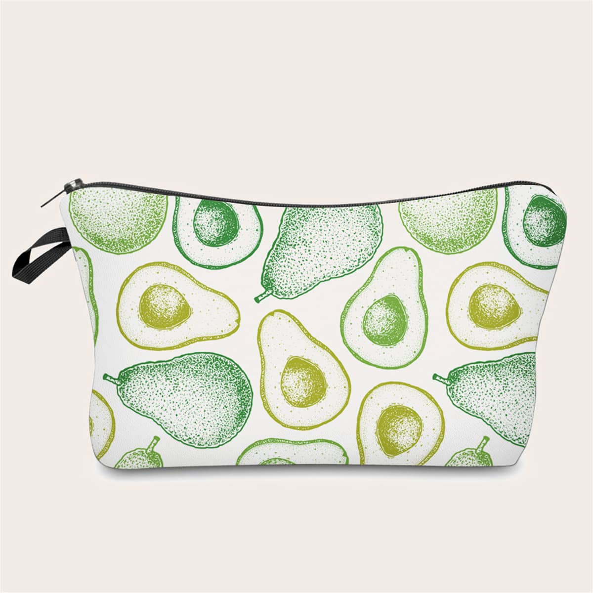 

Fruit Painted Zipper Makeup Bag, Multicolor