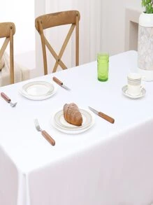 Khăn trải bàn tua rua đồng màu - trắng - Xem 2