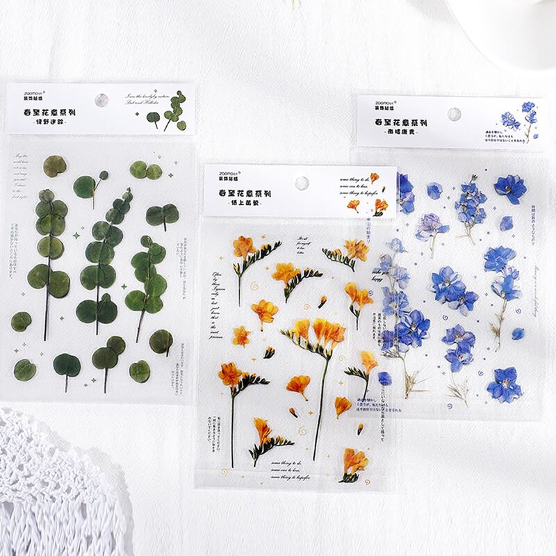 

1sheet Floral Pattern Sticker, Multicolor