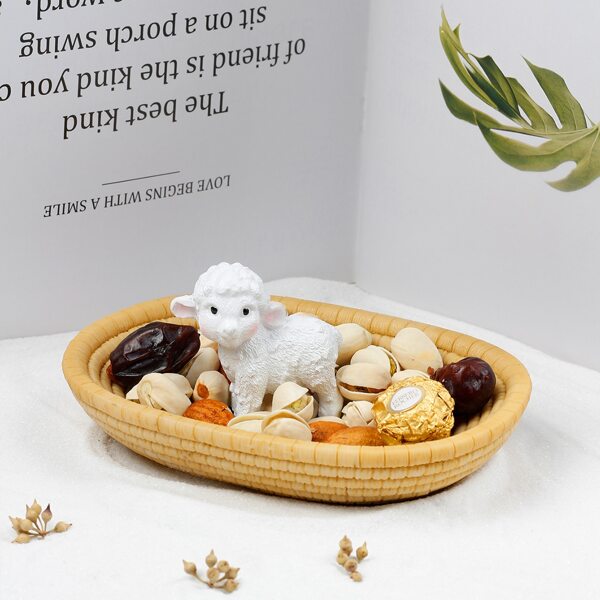 

1set Sheep Shaped Art Decoration, White