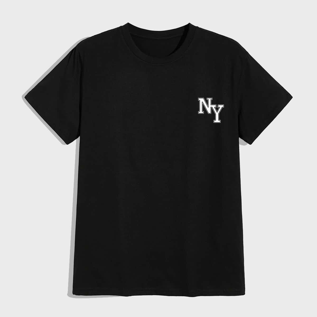 

Guys Letter Tee, Black
